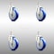 Service Caster 5 Inch 316SS Blue Polyurethane Wheel Swivel 1/2 Inch Threaded Stem Caster Set SCC SCC-SS316TS20S514-PPUB-BLUE-121315-4 - alternate 1